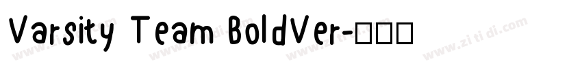 Varsity Team BoldVer字体转换